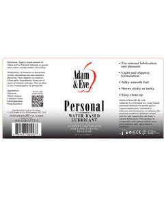 Adam & Eve Personal Water Based Lube - 16 Oz
