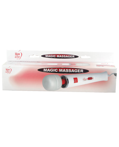 Adam & Eve Magic Massager - White-red