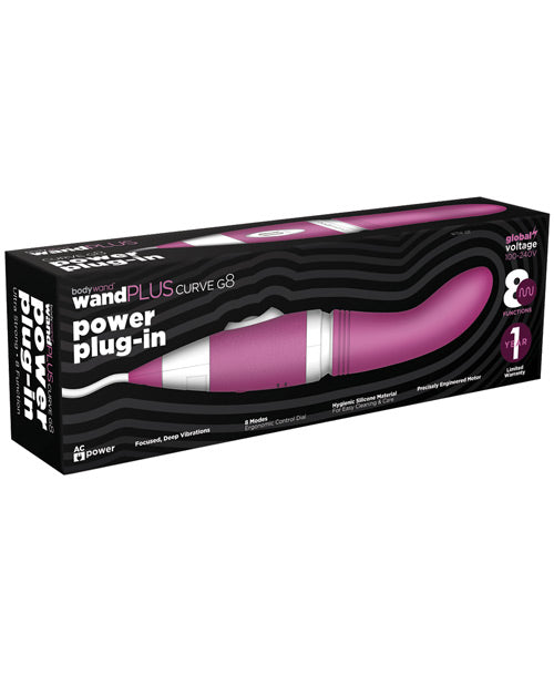 Bodywand plug-in massager. Powerful, curved and easy to operate. 8 functions of bliss.
