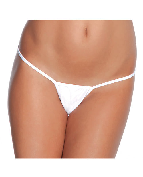 Low Rise Lycra G-string White O-s