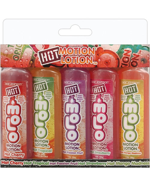Hot Motion Lotion - 1 Oz Bottle Asst. Flavors Pack Of 5