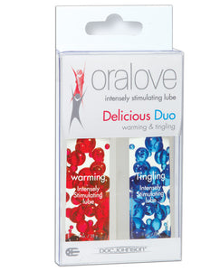 Oralove Delicious Duo Flavored Lube - Warming & Tingling
