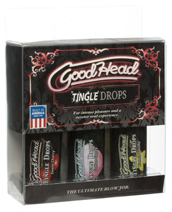 Good Head Tingle Drops  3 Pack - Sweet Cherry-cotton Candy-french Vanilla