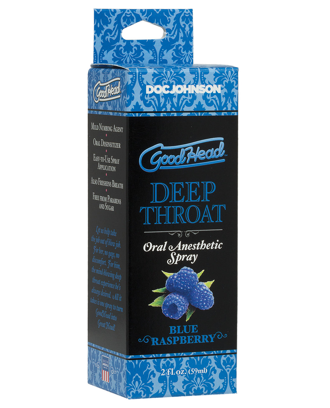 Goodhead Deep Throat Spray - Blue Raspberry