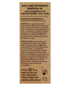 Earthly Body Pure Essential Oils - .34 Oz Peppermint