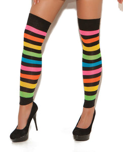 Neon Stripes Leggings Multi Color O-s
