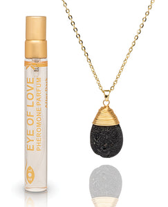 Eye Of Love Pheromone Parfum Necklace Drop - 10 Ml Gold