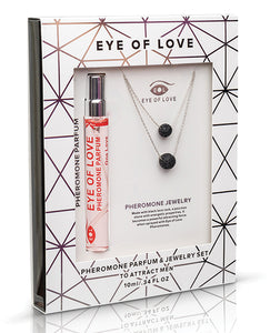Eye Of Love Pheromone Parfum Necklace Double Drop - 10 Ml Silver