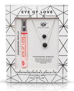 Eye Of Love Pheromone Parfum Necklace Double Drop - 10 Ml Silver