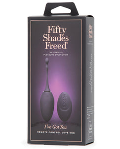 Fifty Shades Freed I've Got You Rechargeable Remote Control Egg
