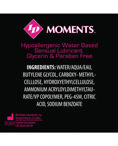 Id Moments Water Based Lubricant - 1 Oz Pocket Bottle