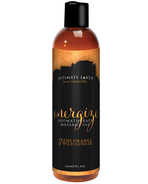 Intimate Earth Energize Massage Oil - 240 Ml Orange & Ginger