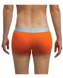 Jack Adams Women's Lux Modal Boy Short Orange Lg