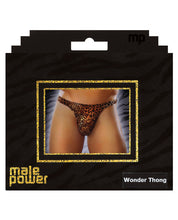 Male Power Wonder Thong Animal Print S-m