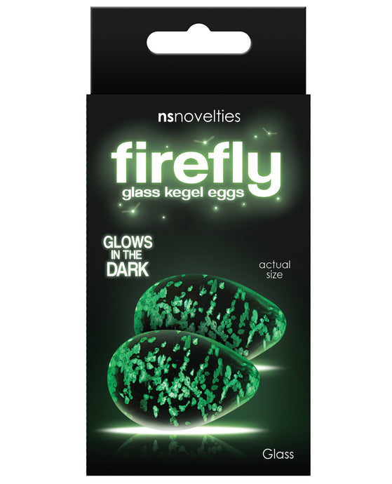 Firefly Clear Glass Kegel Eggs - Glow