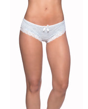 Cage Back Lace Panty White-blue L-x