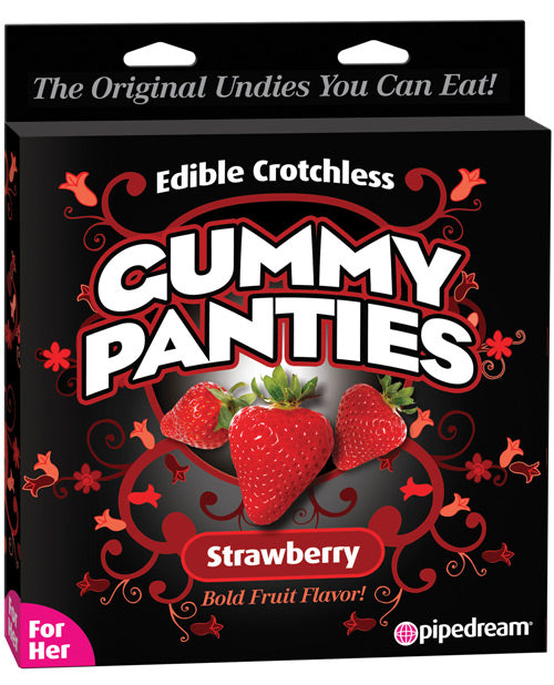 Edible Crotchless Gummy Panty - Strawberry – Eve's Body Shop