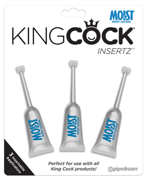 King Cock Insertz Moist Lubricant - Pack Of 3
