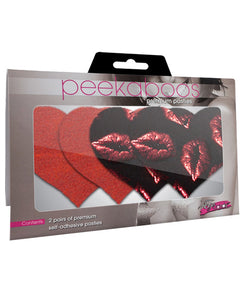 Pure Passion Hearts - Red & Black  Pack Of 2