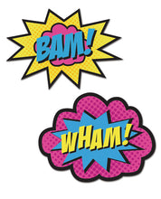 Peekaboos Wham-bam Superhero Pasties - 2 Pair