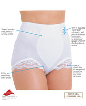 Rago Shapewear Panty Brief Light Shaping White 4x