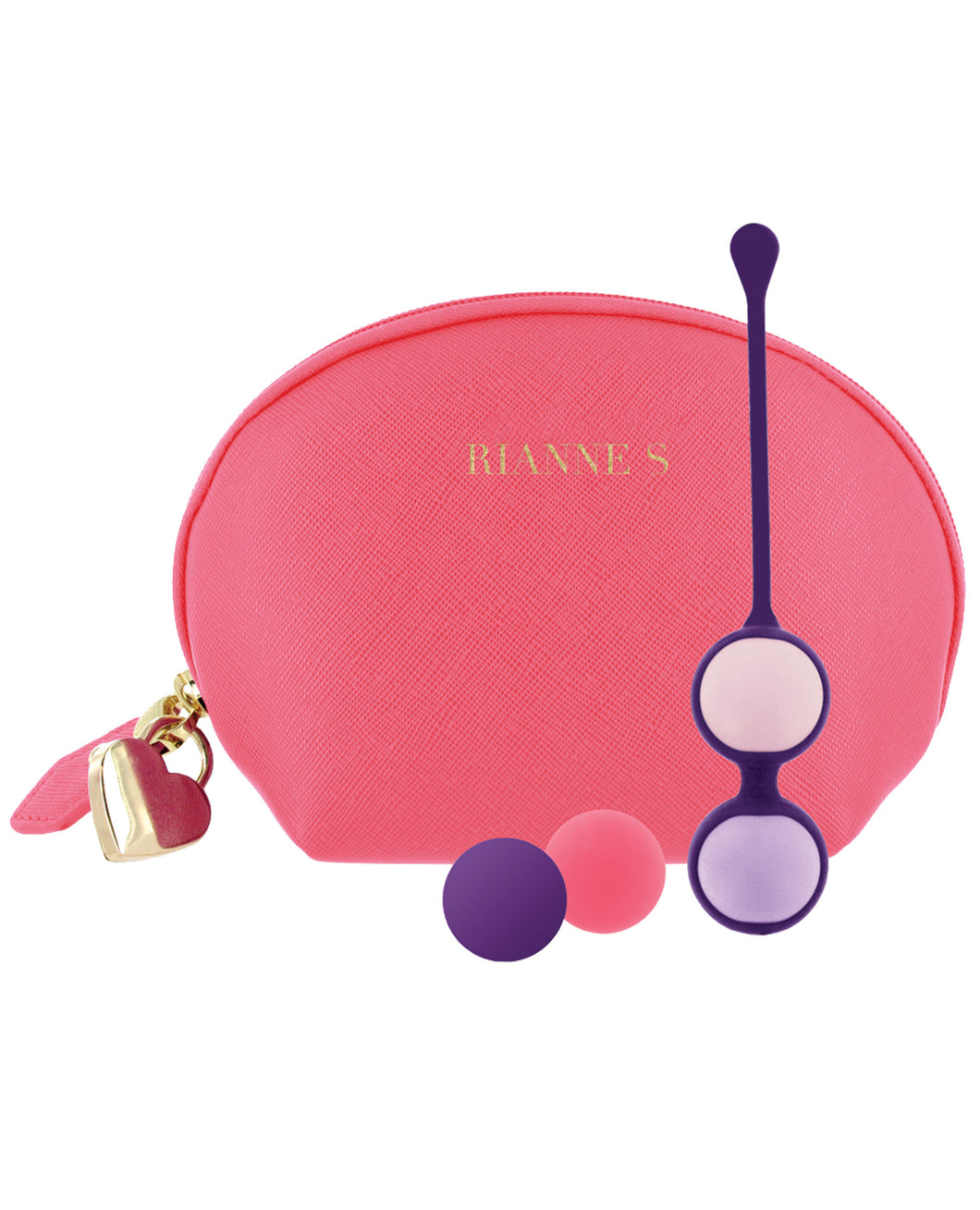 Rianne S Pussy Playballs W-cosmetic Case - Coral Rose