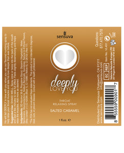 Deeply Love You Throat Relaxing Spray - 1 Oz Salted Caramel