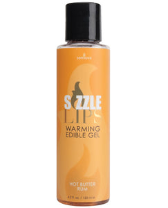 Sizzle Lips Warming Gel - 4.2 Oz Bottle Butter Rum