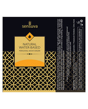 Sensuva Natural Water Based Personal Moisturizer - 8.12 Oz Butter Rum