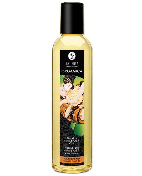 Shunga Organica Kissable Massage Oil - 8 Oz Almond Sweetness