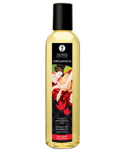 Shunga Organica Kissable Massage Oil - 8 Oz Maple Delight