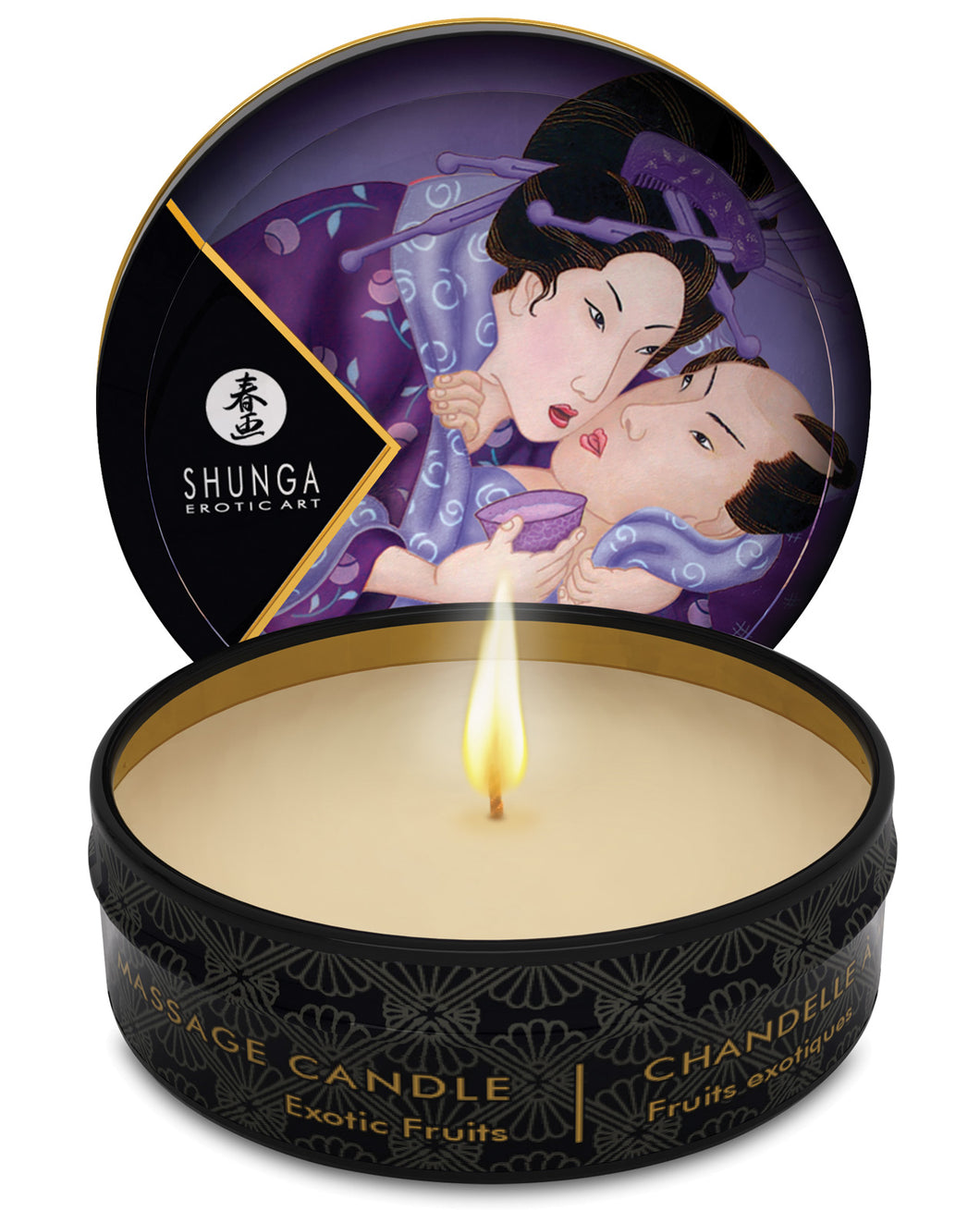 Shunga Libido Mini Candlelight Massage Candle - 1 Oz Exotic Fruits