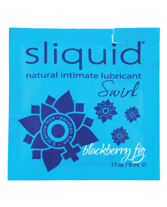 Sliquid Naturals Swirl Lubricant Pillow - .17 Oz Fig