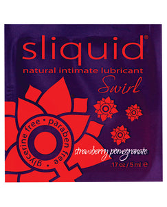 Sliquid Swirl Lubricant Pillow - .17 Oz Strawberry Pomegranate