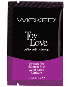 Wicked Sensual Care Toy Love Water Based Lubricant - .1 Oz Fragrance Free