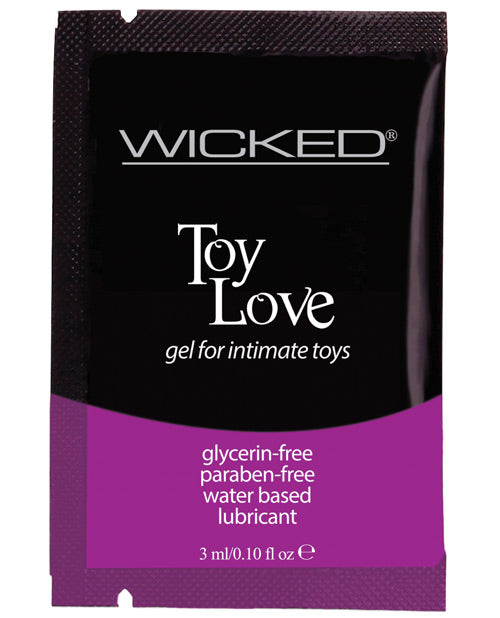 Wicked Sensual Care Toy Love Water Based Lubricant - .1 Oz Fragrance Free
