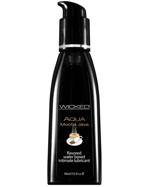 Wicked Sensual Care Aqua Waterbased Lubricant - 2 Oz Mocha Java