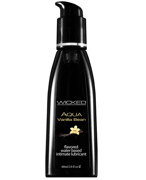 Wicked Sensual Care Aqua Waterbased Lubricant - 2 Oz Vanilla Bean