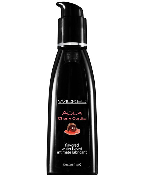 Wicked Sensual Care Aqua Waterbased Lubricant - 2 Oz Cherry Cordial