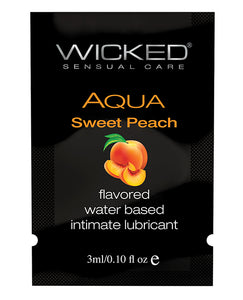 Wicked Sensual Care Waterbased Lubricant - .1 Oz Sweet Peach