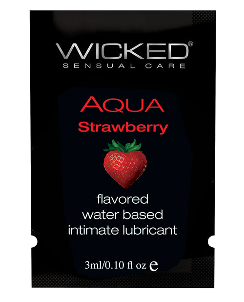 Wicked Sensual Care Waterbased Lubricant - .1 Oz Strawberry