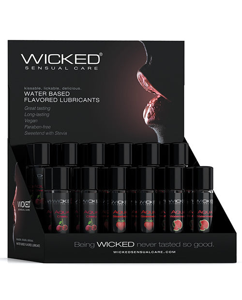 Wicked Sensual Care Classic Flavors Display - 1 Oz Asst. Flavors Display Of 24