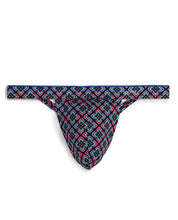 2xist Sliq Micro 1 Y-back Thong Graphic Floral Pink Glo Lg