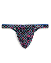 2xist Sliq Micro 1 Y-back Thong Graphic Floral Pink Glo Sm