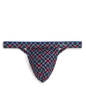 2xist Sliq Micro 1 Y-back Thong Graphic Floral Pink Glo Xl