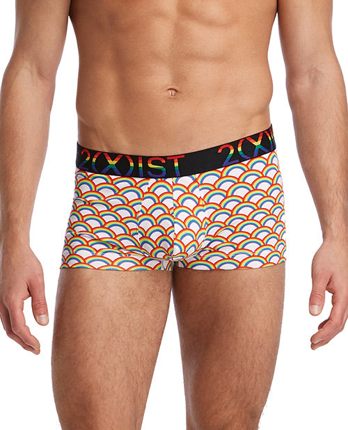 2xist Pride No Show Trunk Rainbow Lg