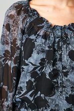 Christine V Floral Printed Chiffon Button Front Top with Tank Lining - WholesaleClothingDeals - 6