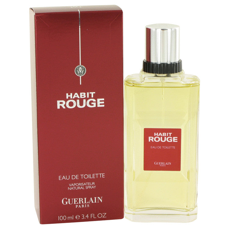 HABIT ROUGE by Guerlain Cologne - Eau De Toilette Spray 3.4 oz for Men