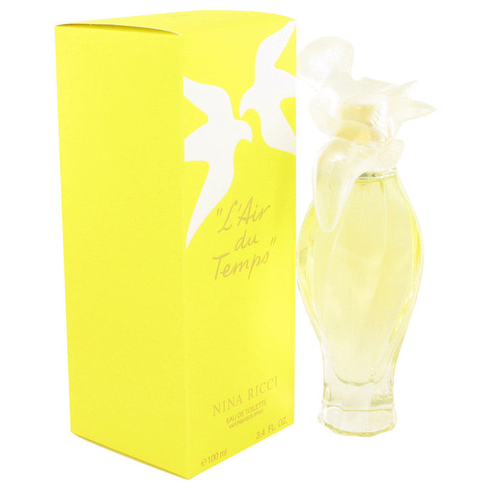 L'AIR DU TEMPS by Nina Ricci Eau De Toilette Spray With Bird Cap 3.3 oz for Women