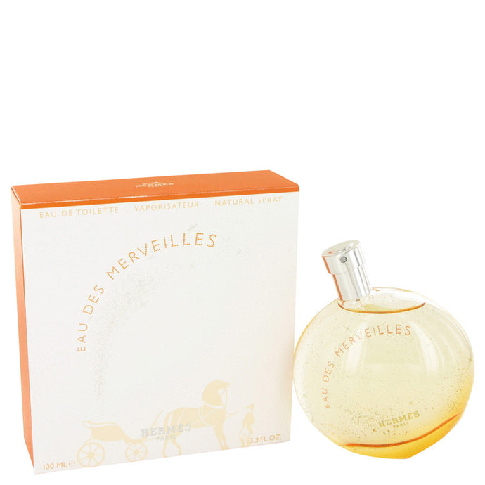 Eau Des Merveilles by Hermes Eau De Toilette Spray 3.4 oz for Women